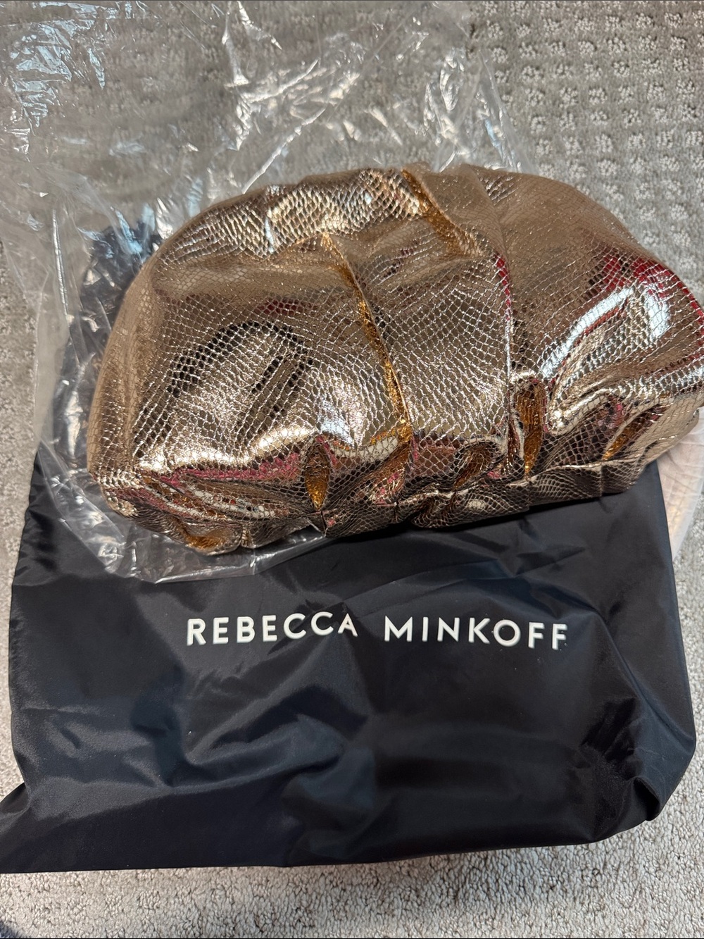 Rebecca Minkoff Metallic Gold Pouch